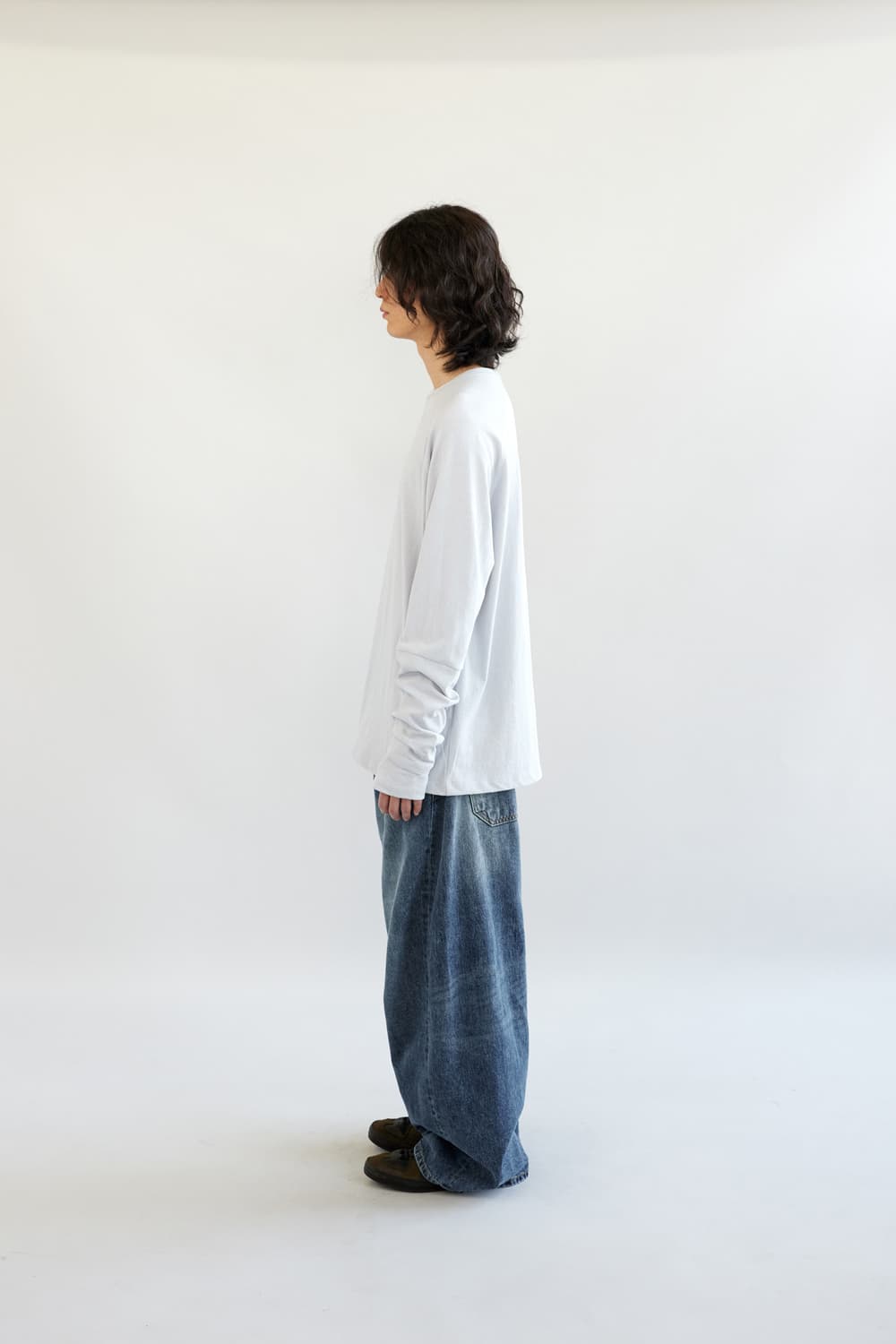 Wide Curve Jeans(Washed Blue) 상품이미지6