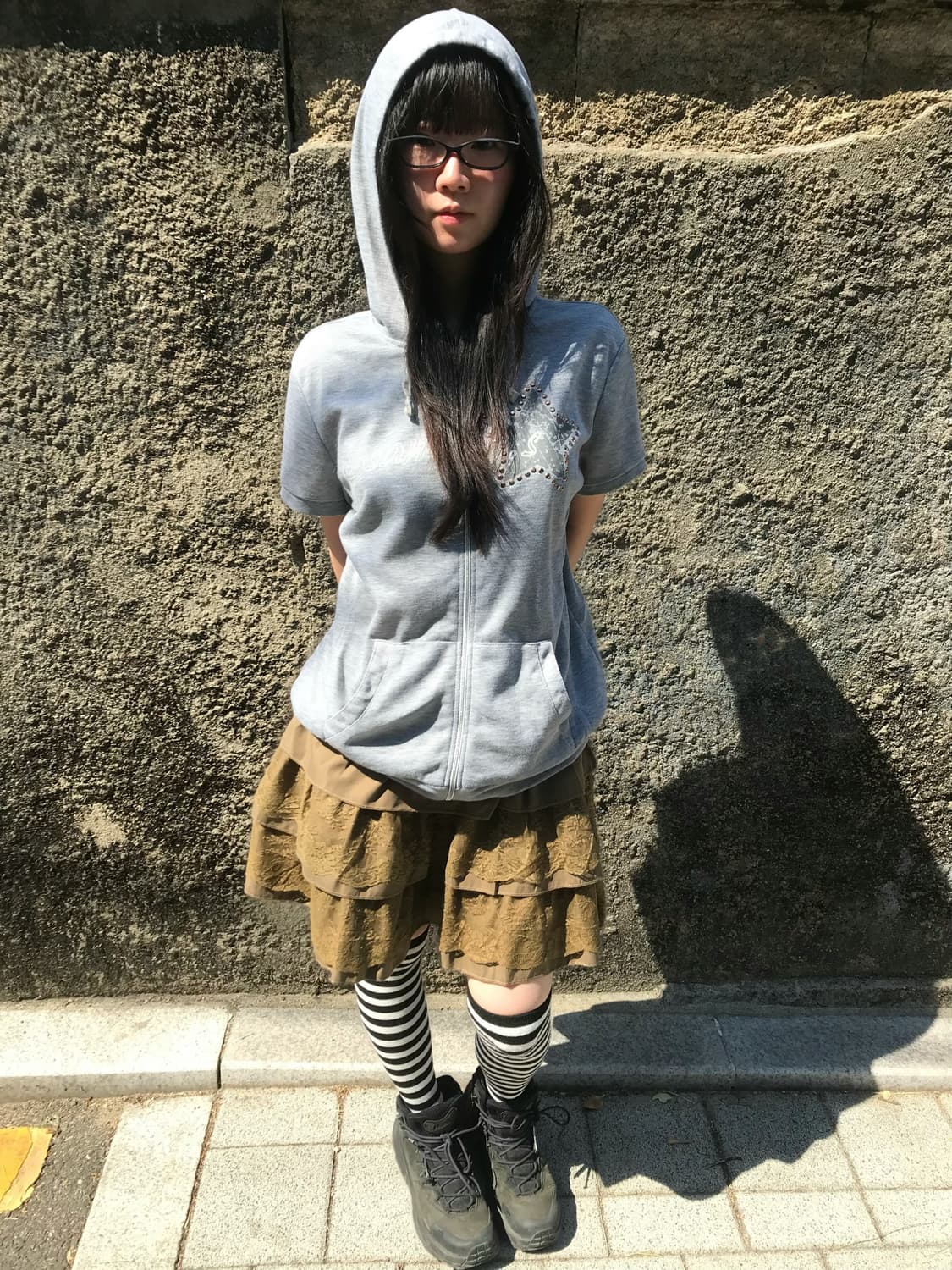 vintage brown lace skirt 상품이미지4