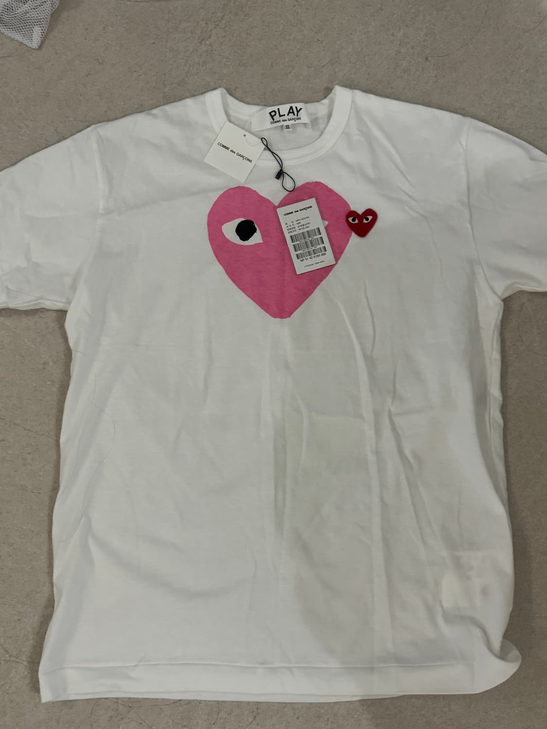 택달린새상품) 꼼데 반팔 상품이미지1