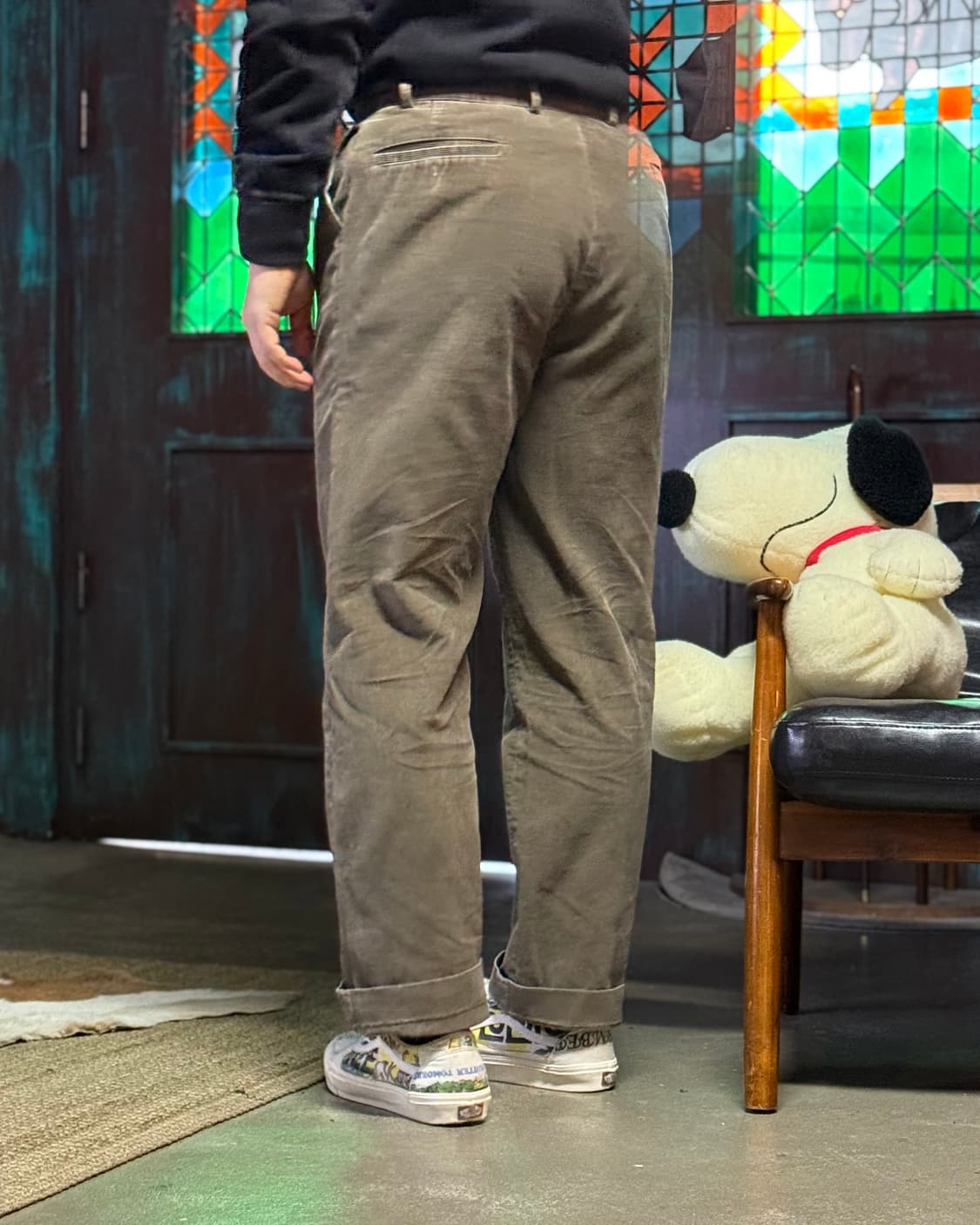 90‘s 로렌 랄프로렌 투턱 코듀로이 앤드류 팬츠 34 상품이미지9