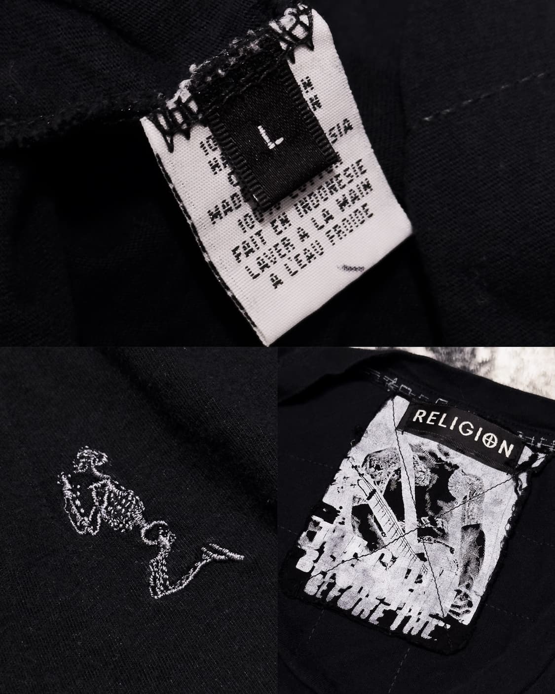 {UNKNOWN} Rock Graphic Cross Stitch L/S  상품이미지10