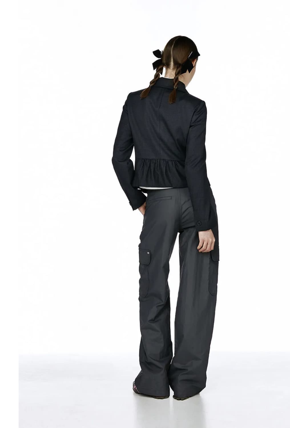 Burmula(RIVET POCKET PANTS) 차콜 S 상품이미지2