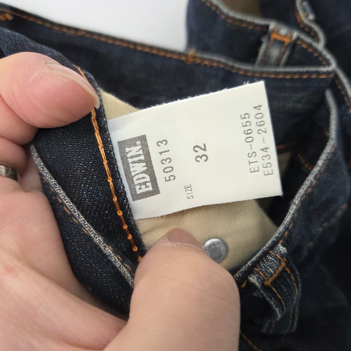 에드윈 진청 데님 청바지 허리32인치 상품이미지6