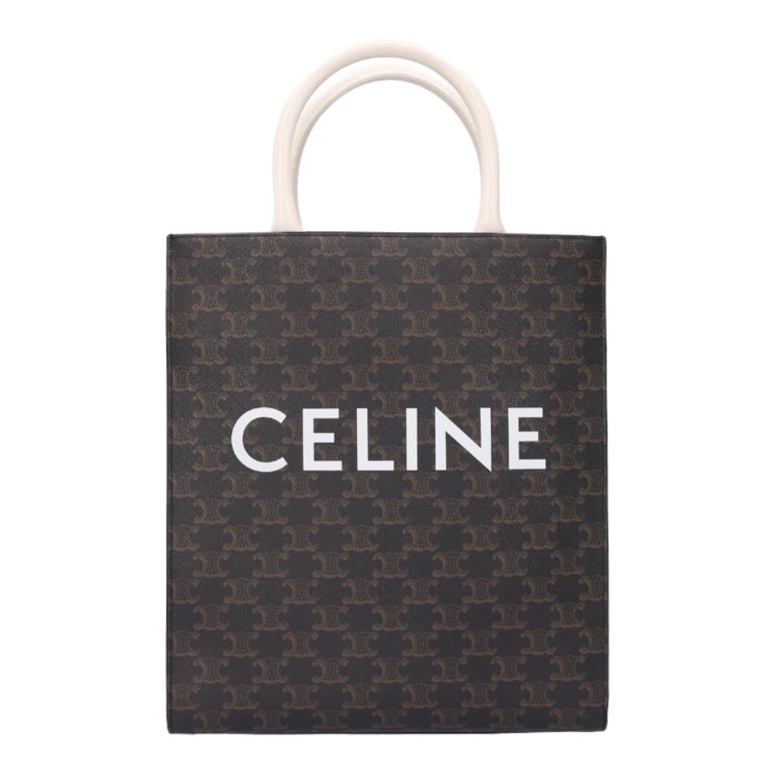 셀린느 191542BZK 스몰카바스백 버티컬 트리옹프 캔버스 탄 화이트  상품이미지1