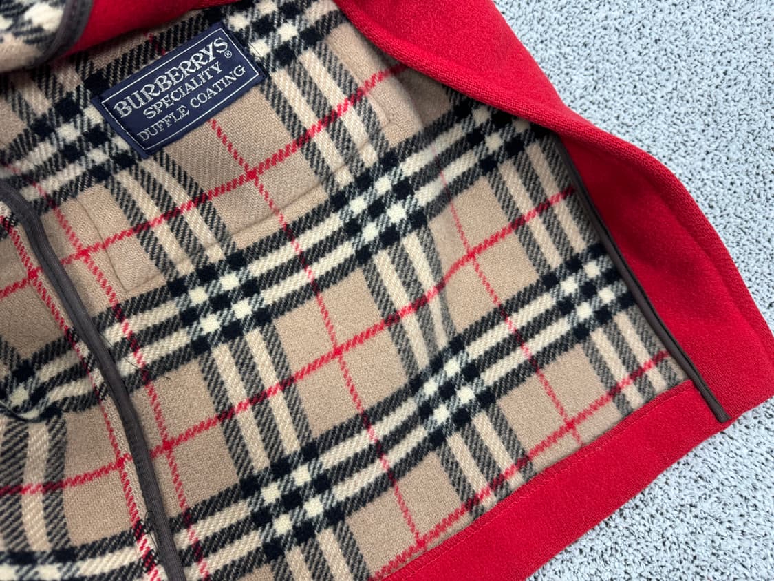 버버리 노바체크 모직 떡볶이 코트 상품이미지7