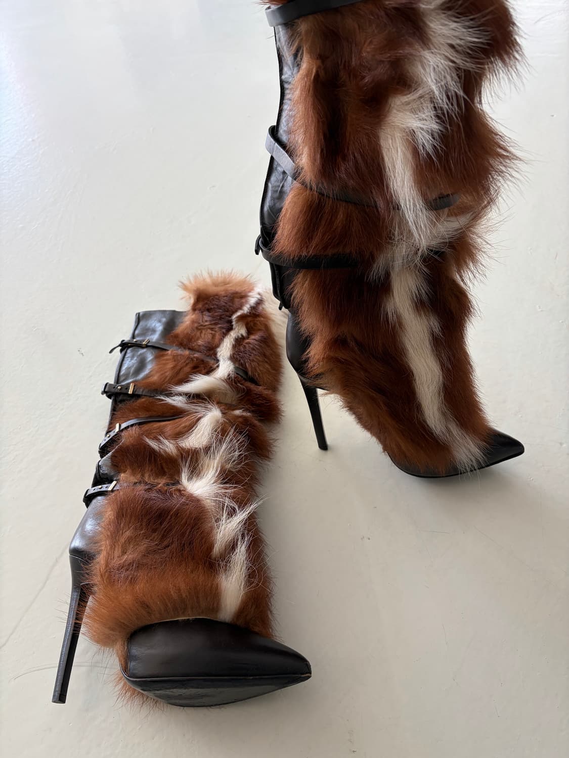 빈티지 퍼 부츠 상품이미지2