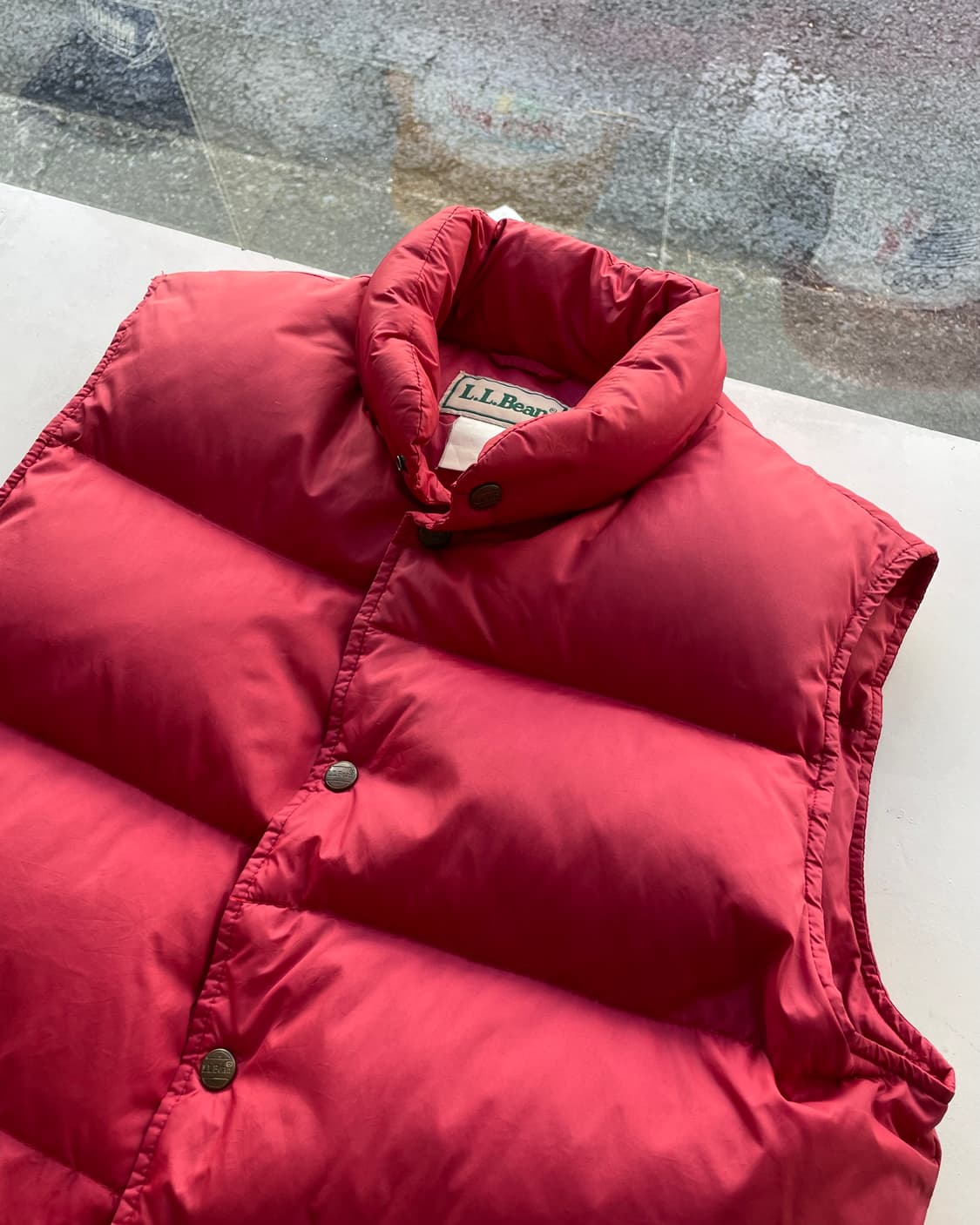 80‘s goose down vest 엘엘빈 구스 다운 푸퍼 베스트 M 상품이미지3