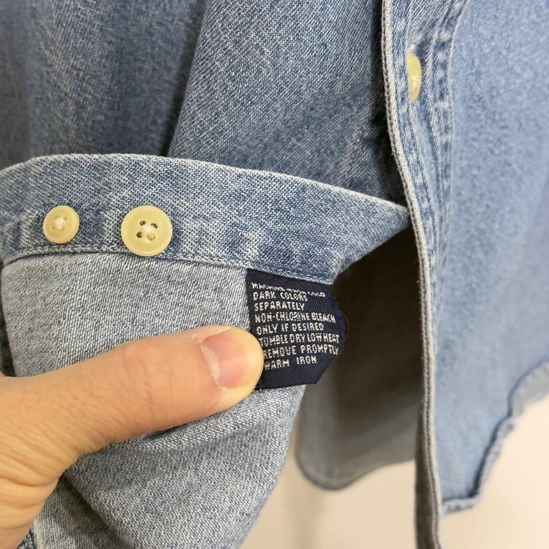 90s 찹스 랄프로렌 데님 셔츠 상품이미지5