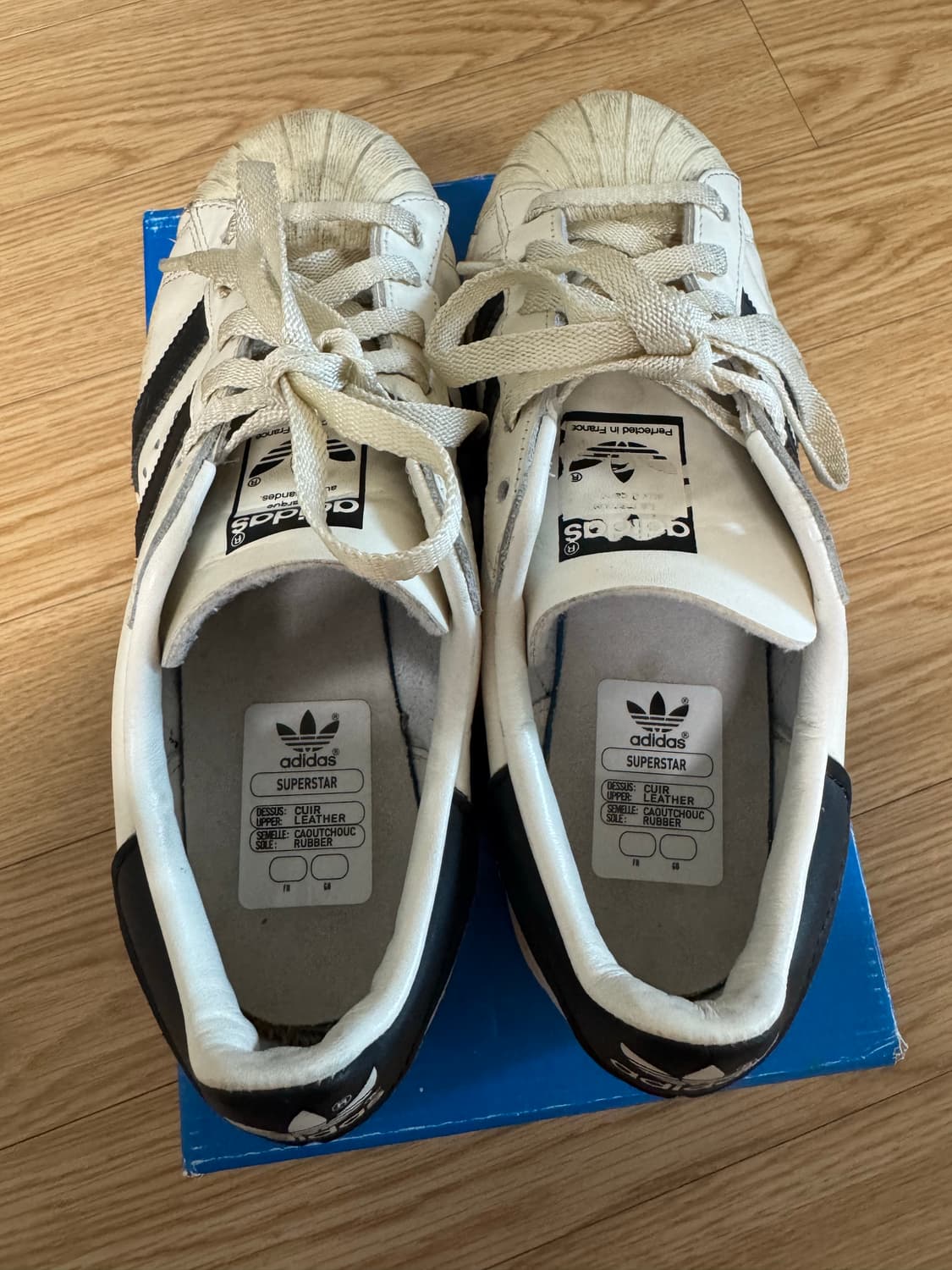 아디다스 슈퍼스타82 화이트 블랙 235 상품이미지5