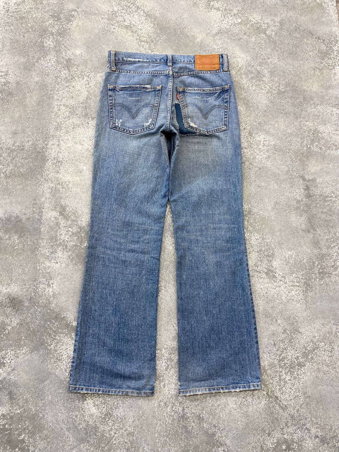 [32] 00s Levi's 537 리바이스 사시코 리페어 부츠컷 데님 상품이미지6