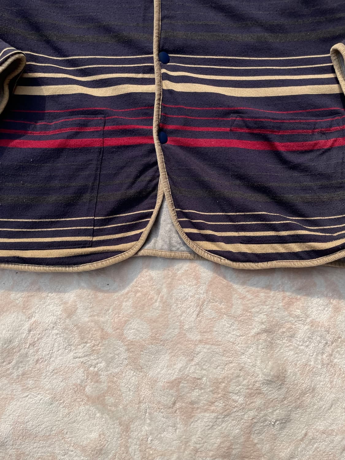 빈티지 히피 코듀로이 카라 스트라이프 자켓(리버시블) 상품이미지4