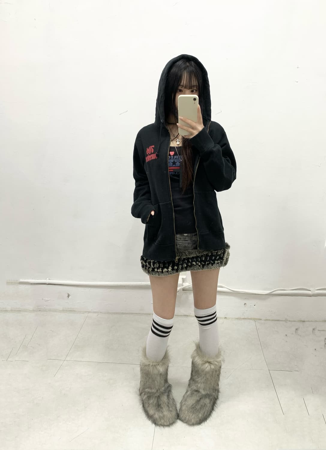 히스테릭 글래머 70's 서바이브드 후드집업 상품이미지2