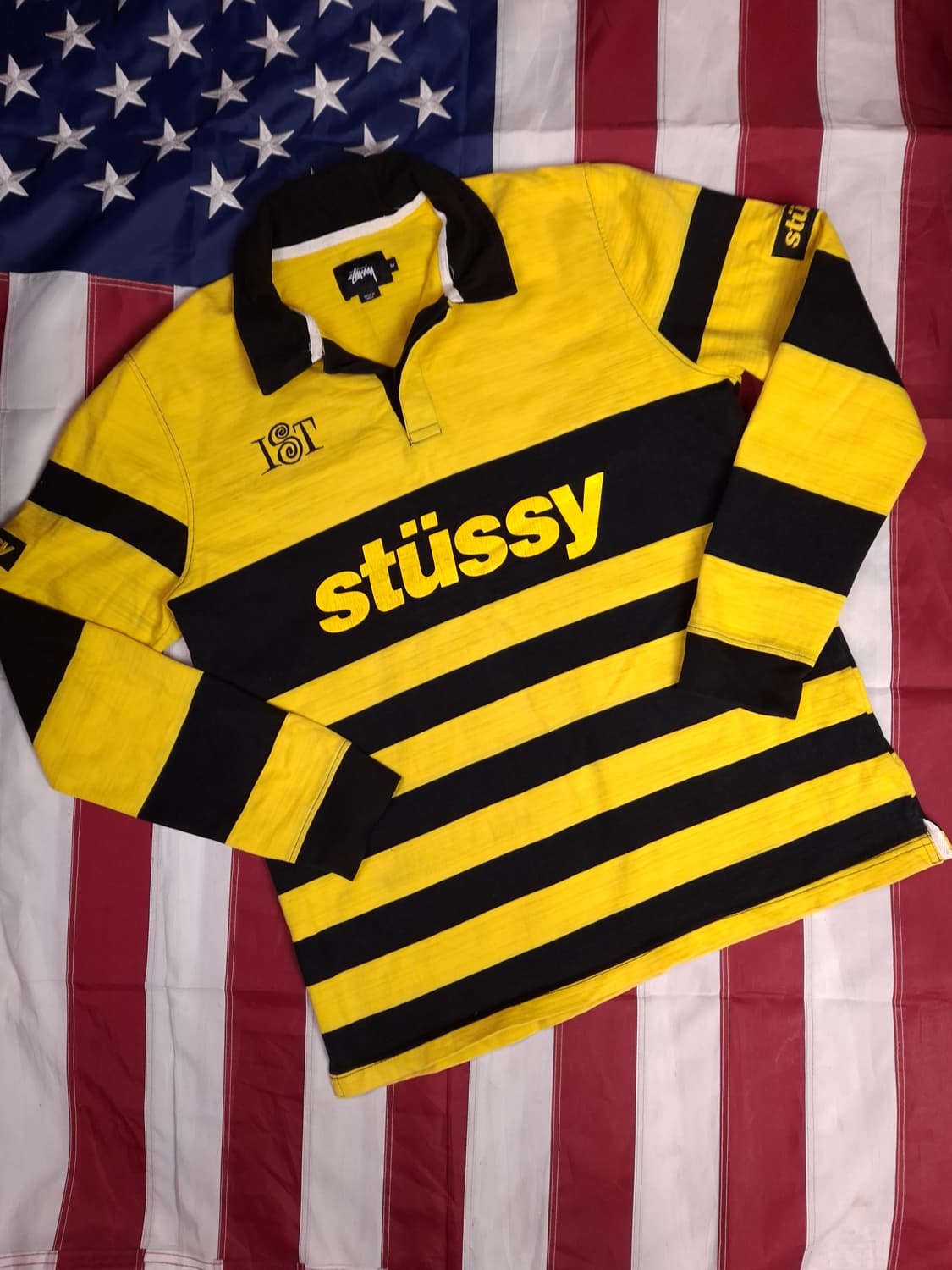 오리지날 스투시 스트라이프 럭비 셔츠 상품이미지1