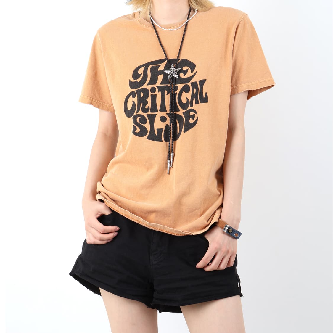 vintage mood short-sleeved T 상품이미지1