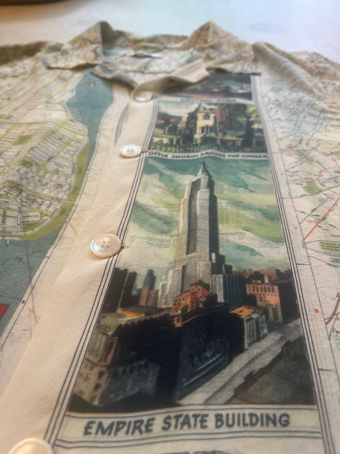 BODE NEW YORK CITY MAP SILK SHIRTS 상품이미지6