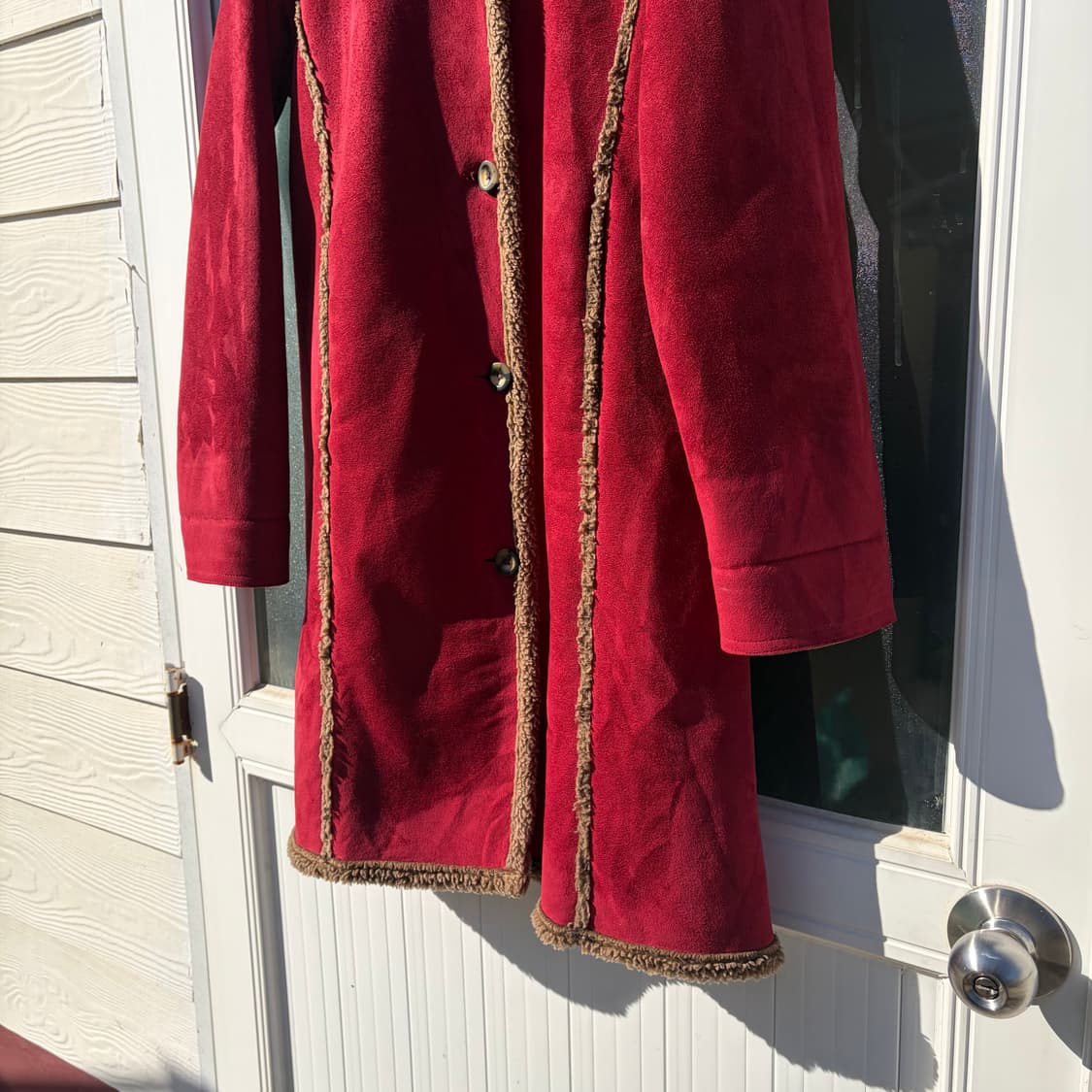 엘엘빈 빈티지 스웨이드 쉐르파 코트 M 상품이미지3