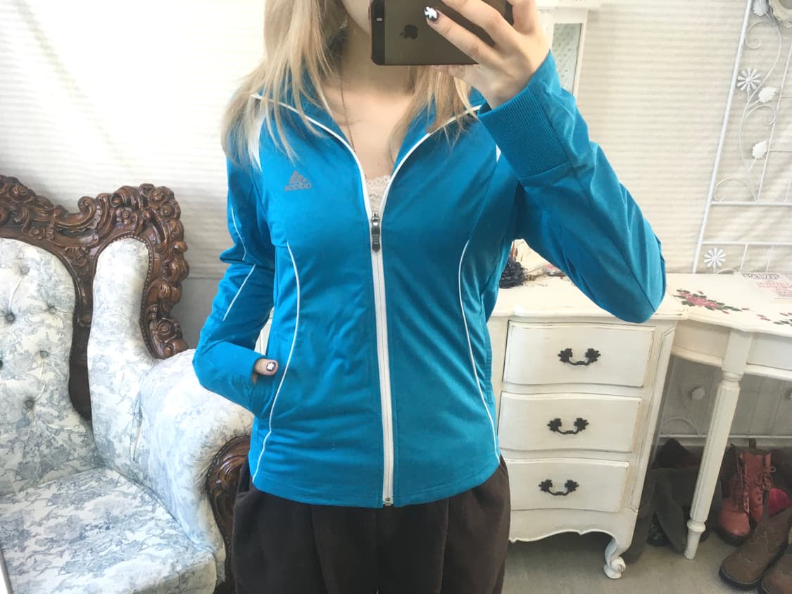 일본빈티지 아디다스 아쿠아 민트 저지 상품이미지2