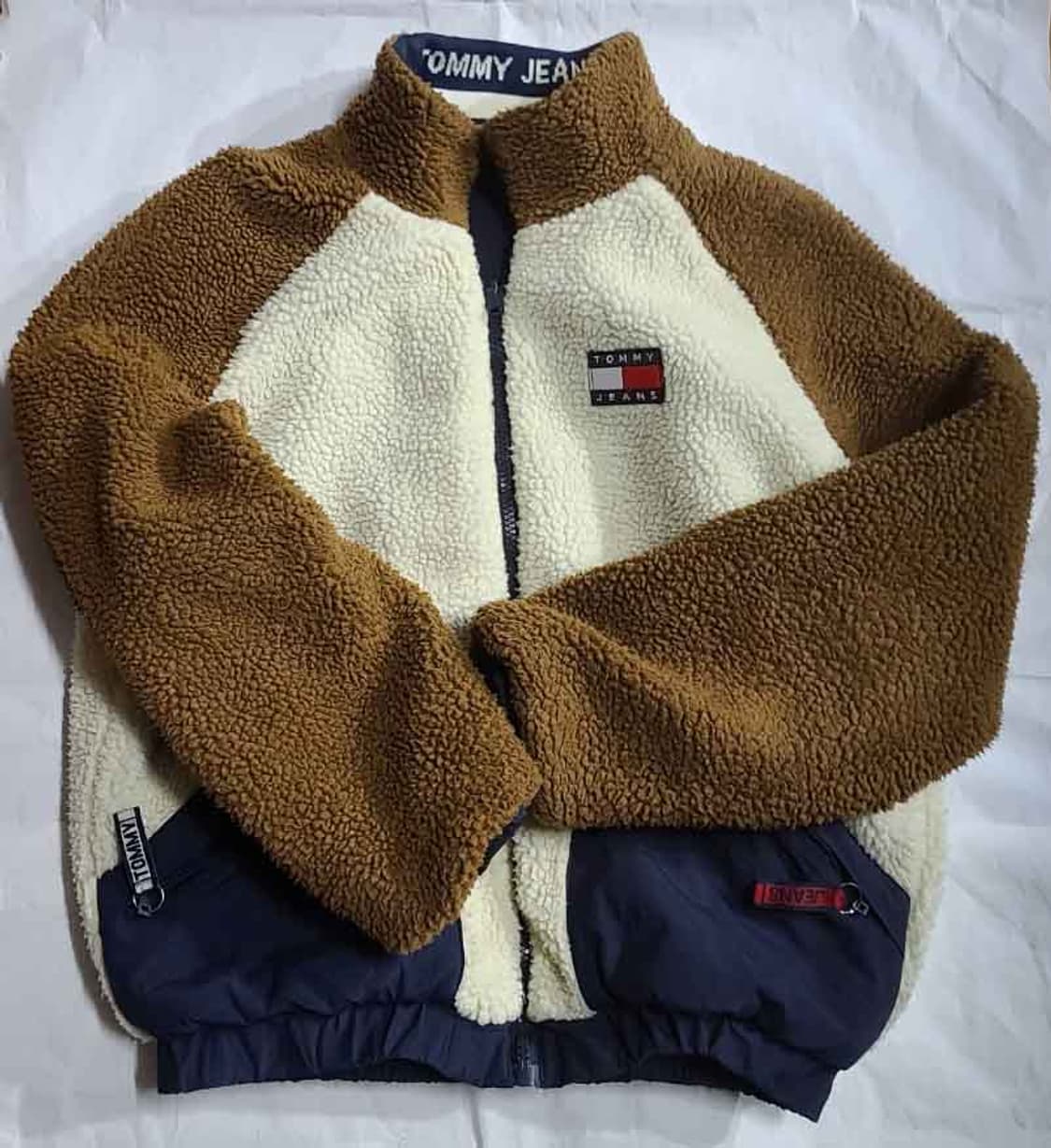 타미진스 리버시블 컬러블록 플리스자켓 M사이즈 상품이미지1