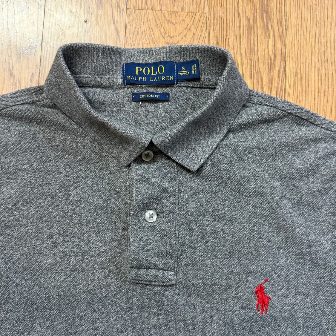 폴로 랄프로렌 멜란지 그레이 카라 티셔츠 상품이미지2