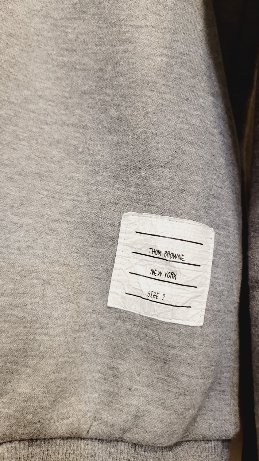 삼선 포인트 기모 맨투맨. 디스퀘어드 데님 상품이미지4