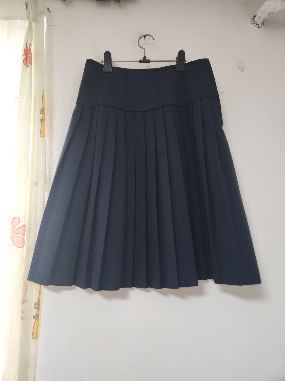 네이비 플리츠 스커트 주름 치마27 상품이미지1