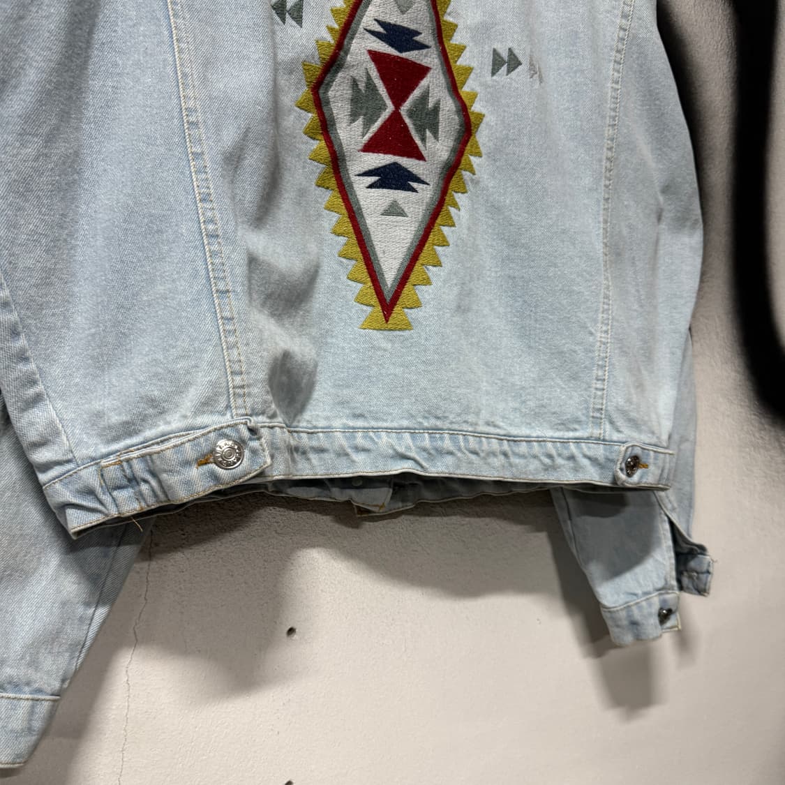 VTG 빈티지 보헤미안 웨스턴 자수 데님 자켓 상품이미지6