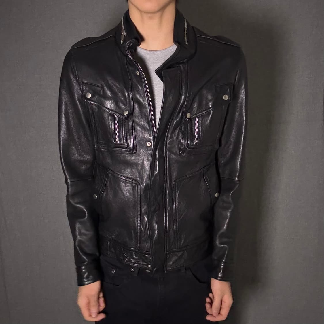 lamb skin leather jacket 상품이미지2