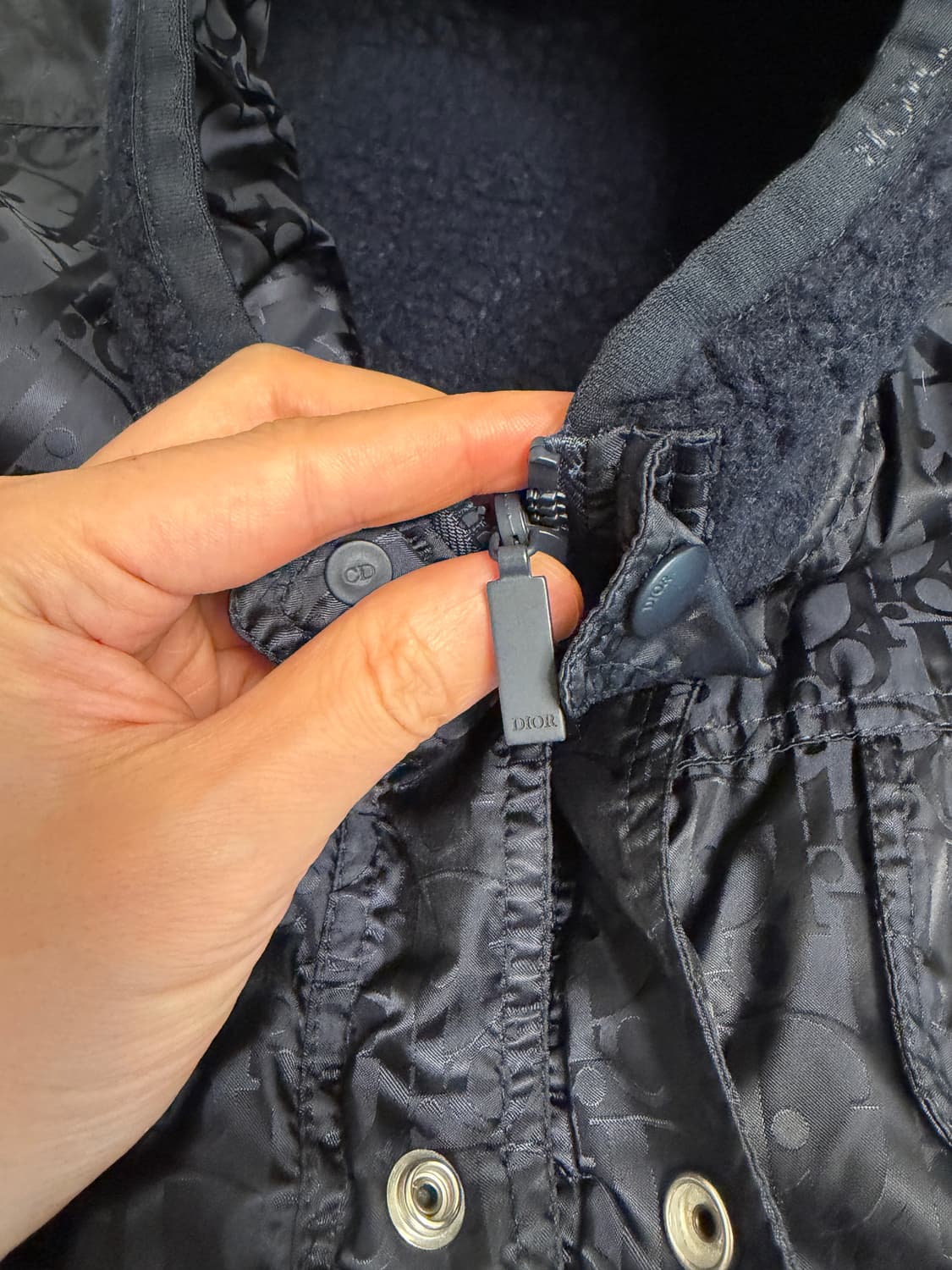 Dior 디올 오블리크 리버서블 자켓 네이비 라지 상품이미지5