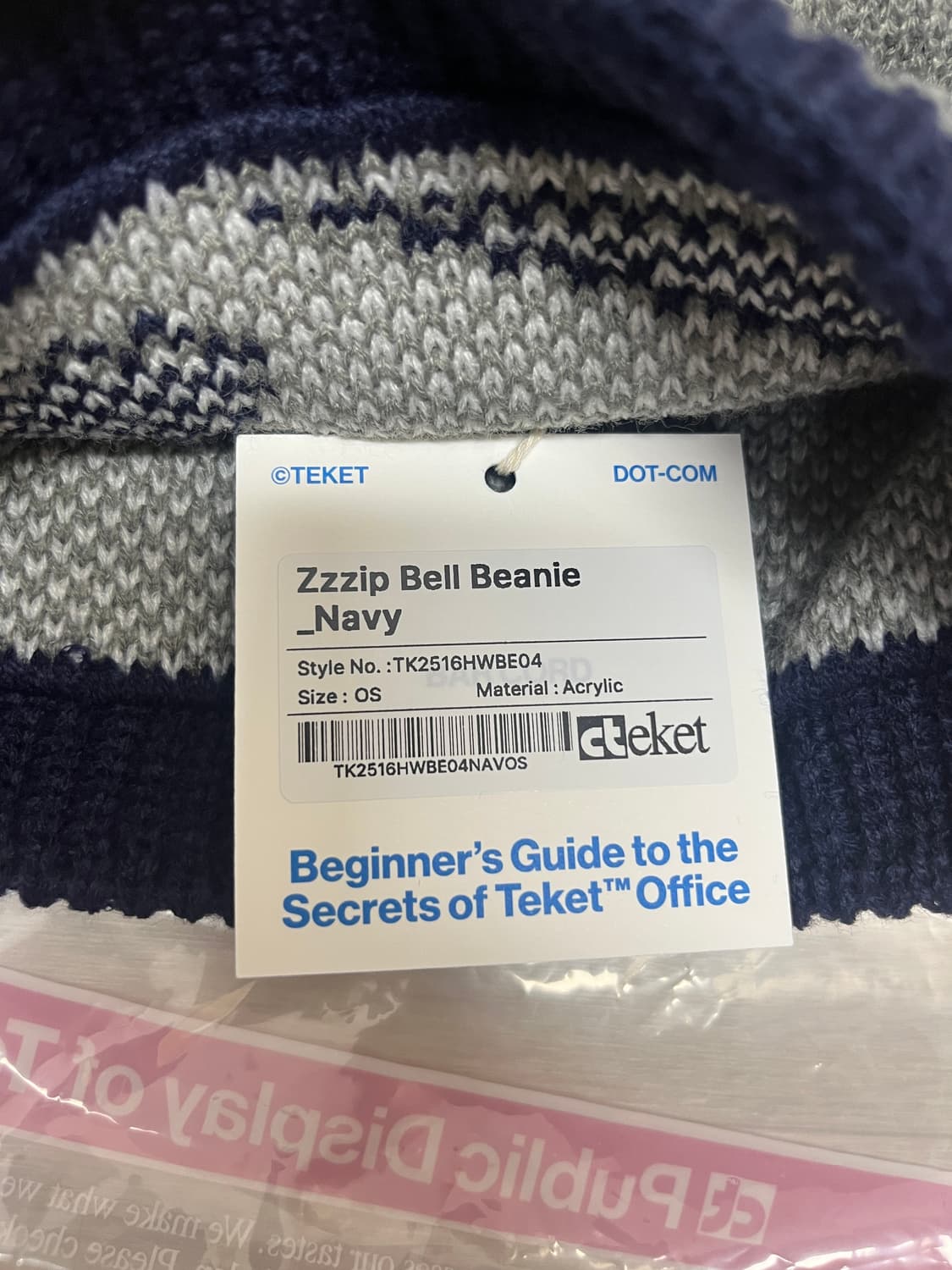 테켓 비니 Zzzip Bell Beanie Navy 상품이미지4