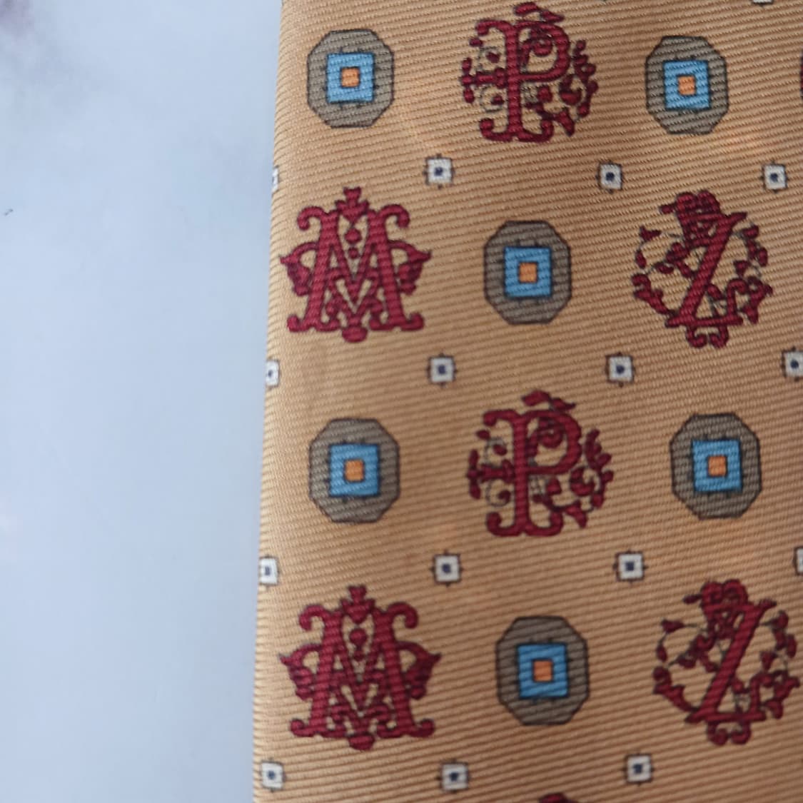 에트로 실크 골드 패턴 넥타이 9.8cm A등급 A19271
 상품이미지4