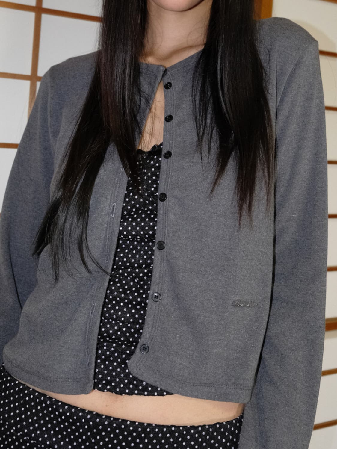 WSC archive Comfy cardigan 003 gray 상품이미지3