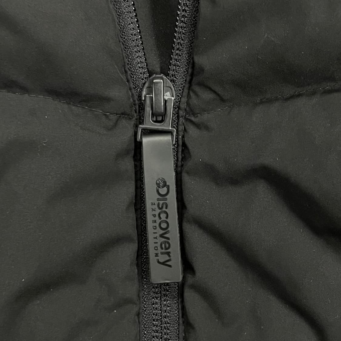 [정품/95] 디스커버리 블랙 패딩 니트집업 b17 상품이미지7