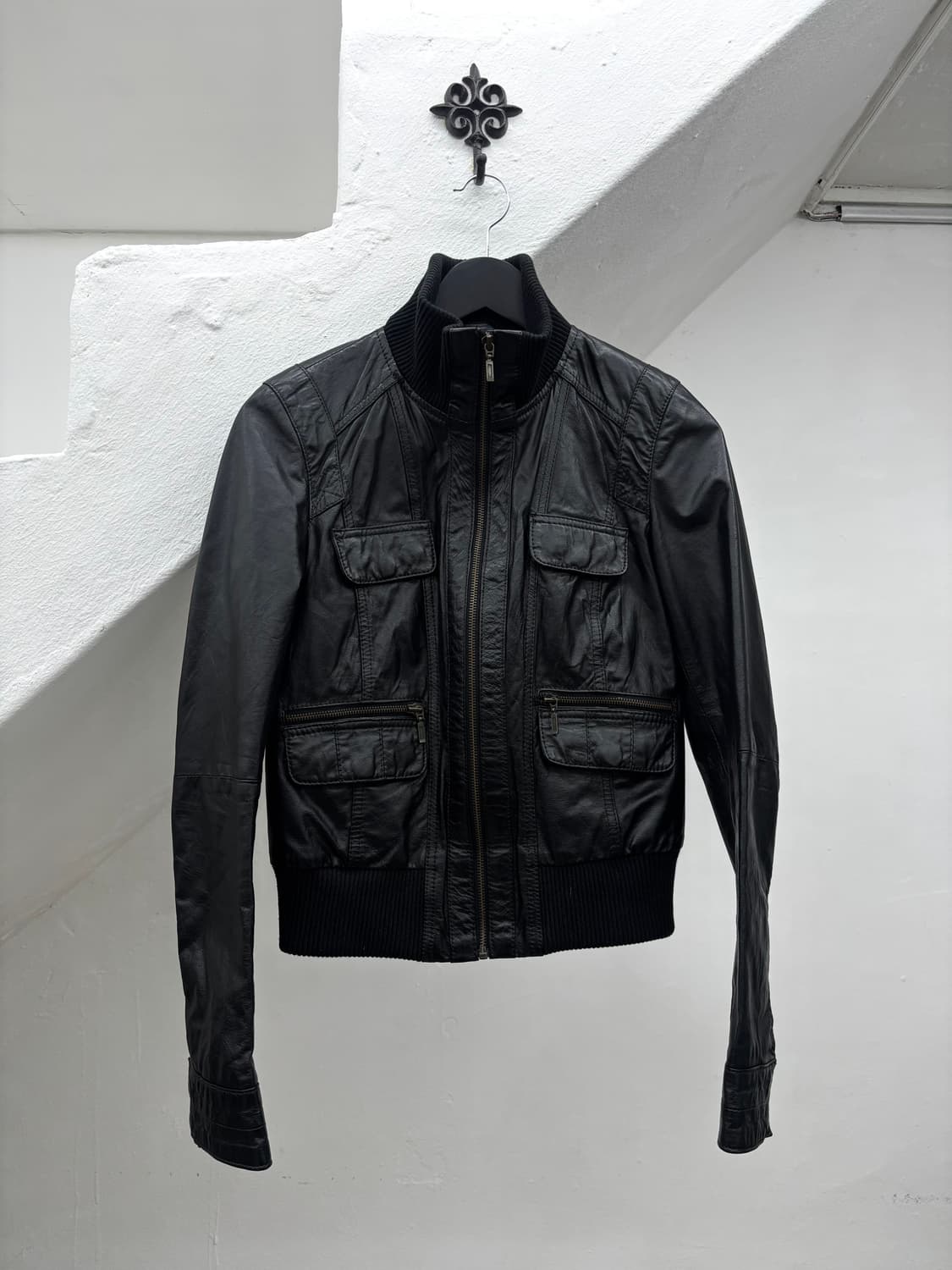 Tc surf high-neck leather jacket  상품이미지5