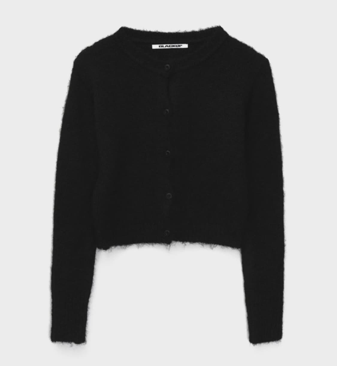 블랙업 허스킨 라운드넥 니트 가디건 상품이미지1