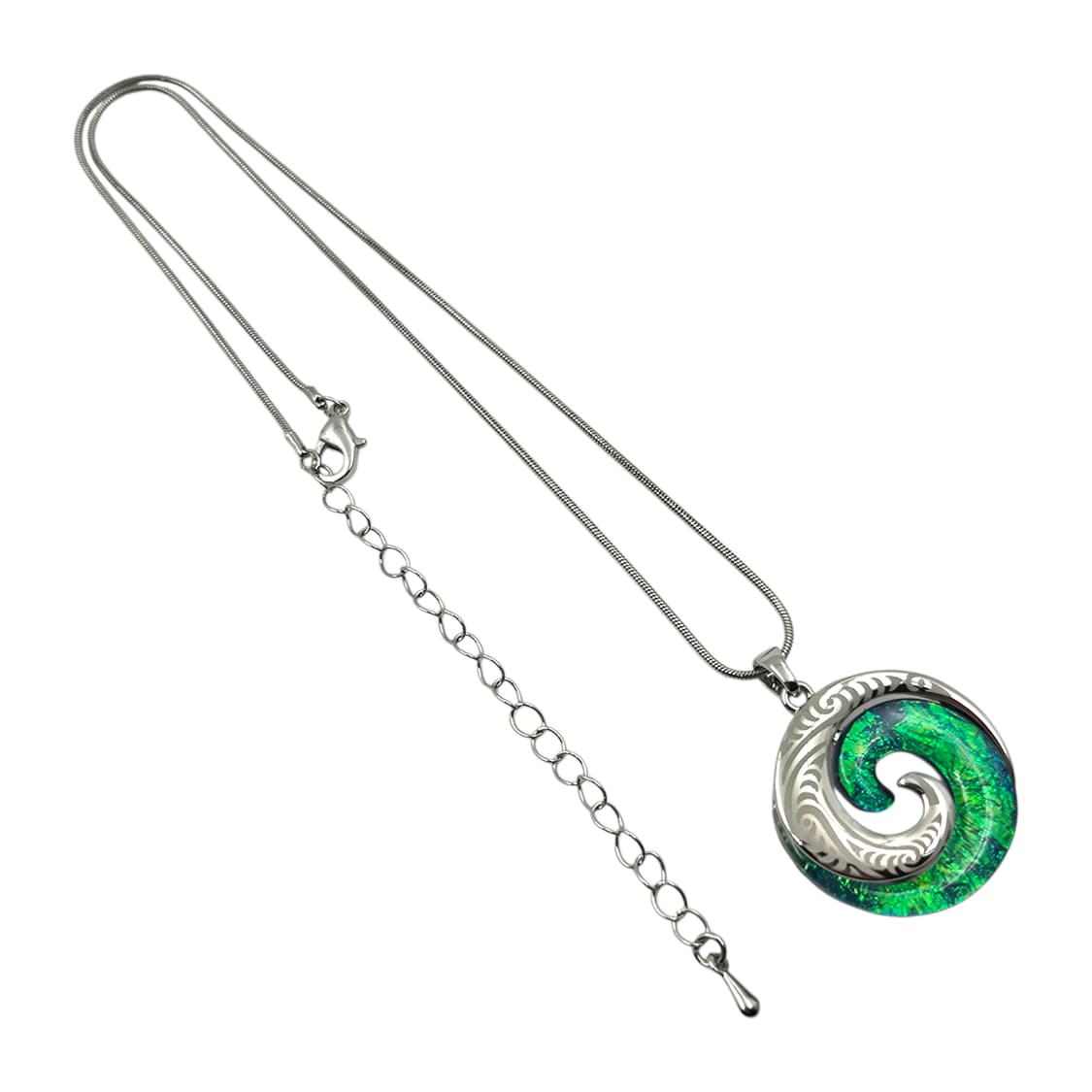 90s 뉴질랜드 파우아 자개 소용돌이 목걸이 상품이미지4