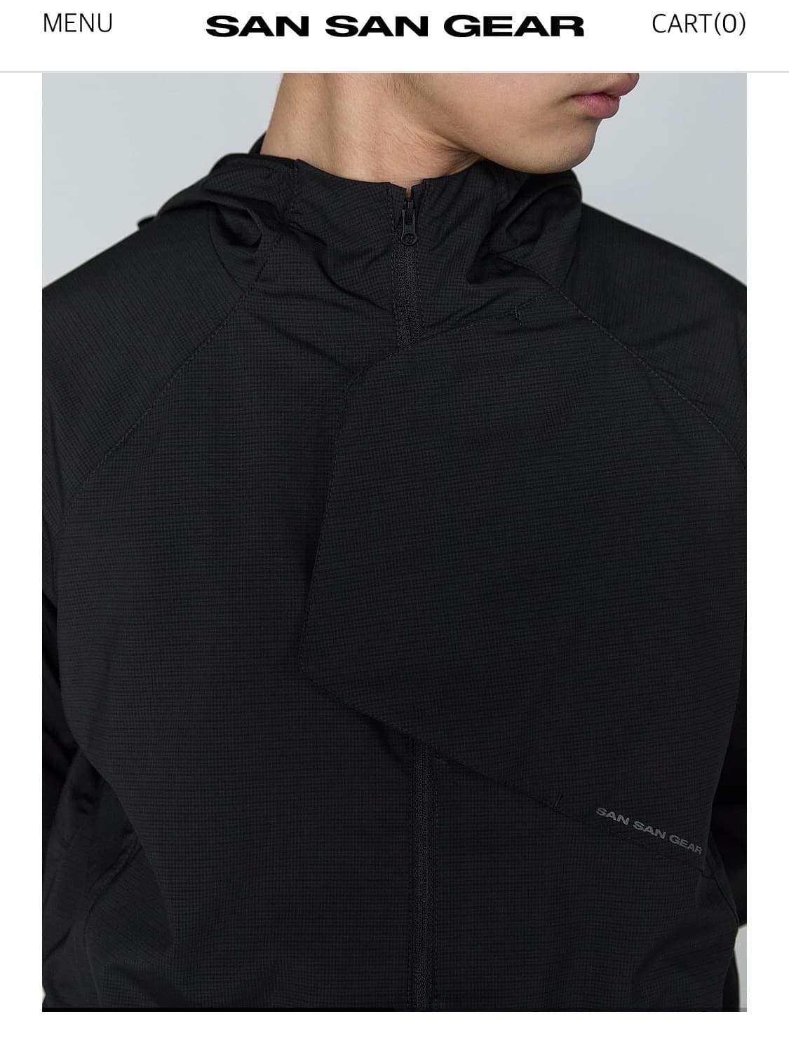 산산기어 시프트 자켓 블랙 (바람막이) 상품이미지3