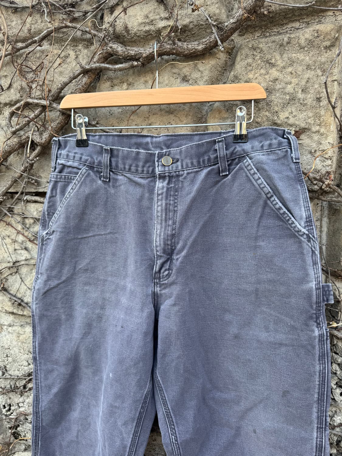 칼하트 빈티지 b11 ptb 하드페이딩 카펜터 싱글니 워크 팬츠 상품이미지3