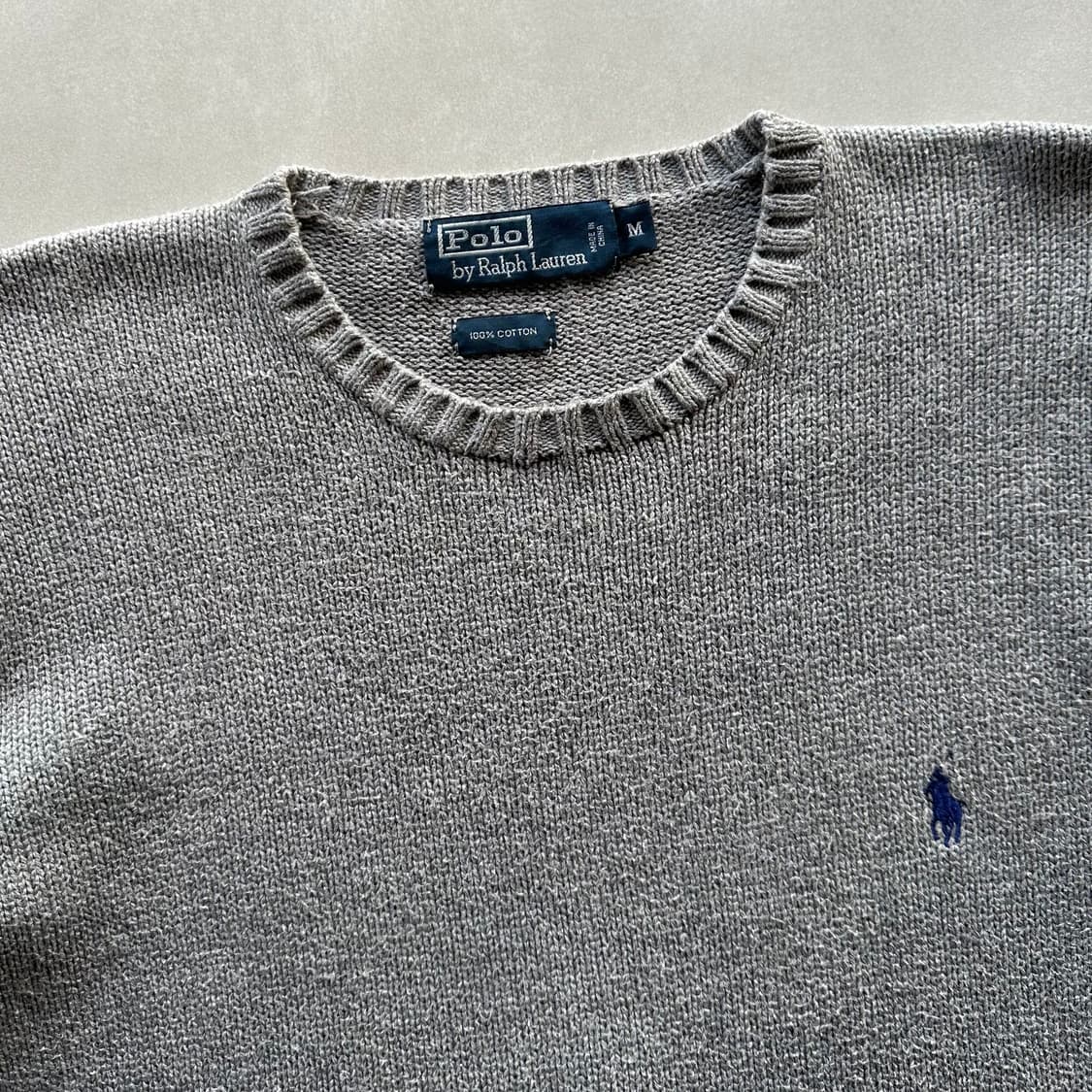[M]폴로 랄프로렌 그레이 코튼 니트 스웨터  상품이미지8