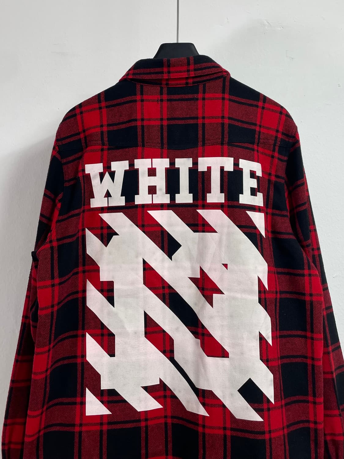 오프화이트 체크 플란넬 셔츠 (on.568) 상품이미지4