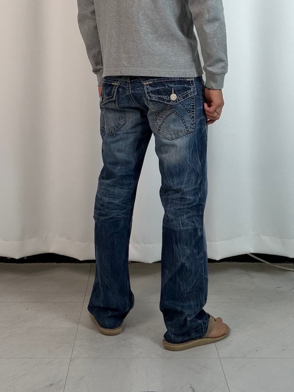 a603) 30 버커루 빈티지 워싱 데님/청바지 상품이미지1