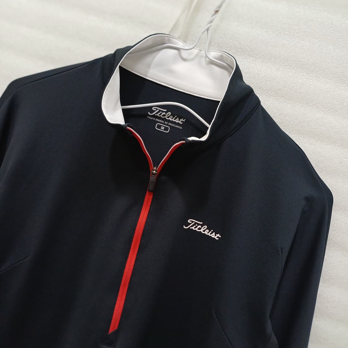타이틀리스트 골프 반집업 긴팔 티 여성 M 블랙 사랑봉봉 상품이미지2
