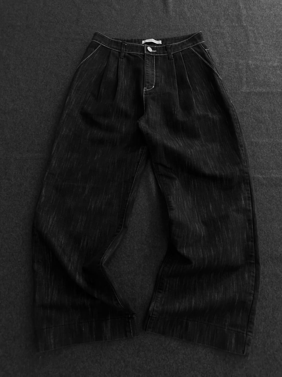 마조네 흑청 생지 데님팬츠 상품이미지2