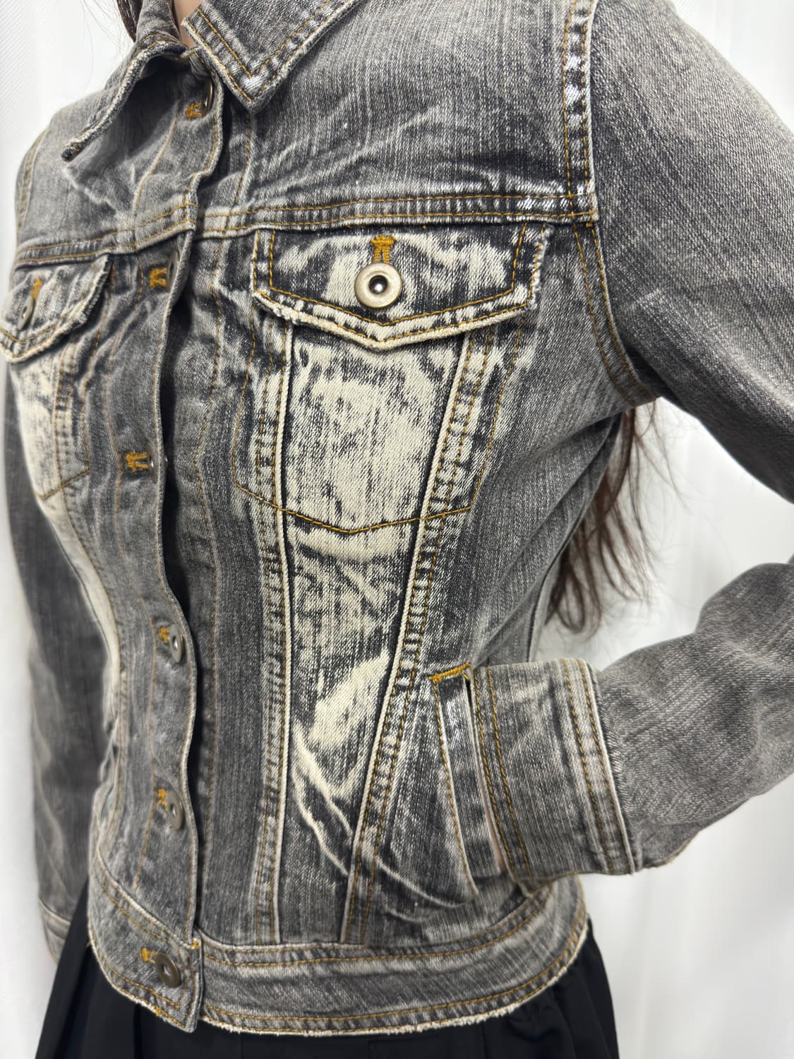 denim slim jacket 상품이미지4