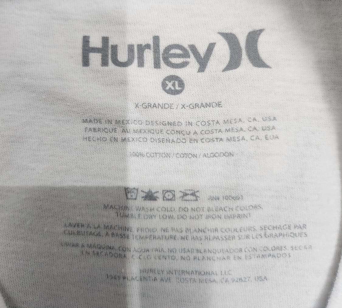 HURLEY 헐리 프린팅 반팔티 XL 상품이미지3