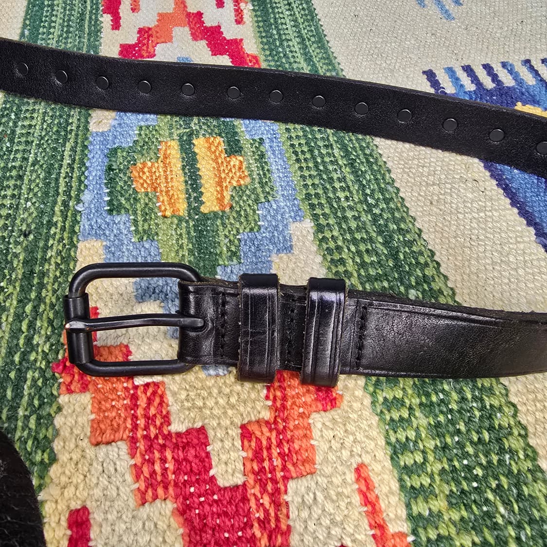 새들레더 스퀘어 스터드벨트 32~37인치 상품이미지5