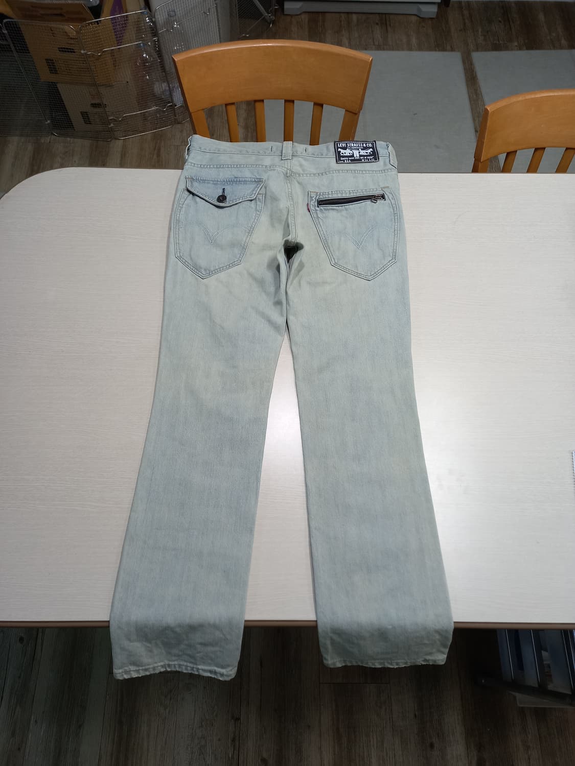 34 리바이스511 데미지워싱 슬림일자 연청 34-547 상품이미지2