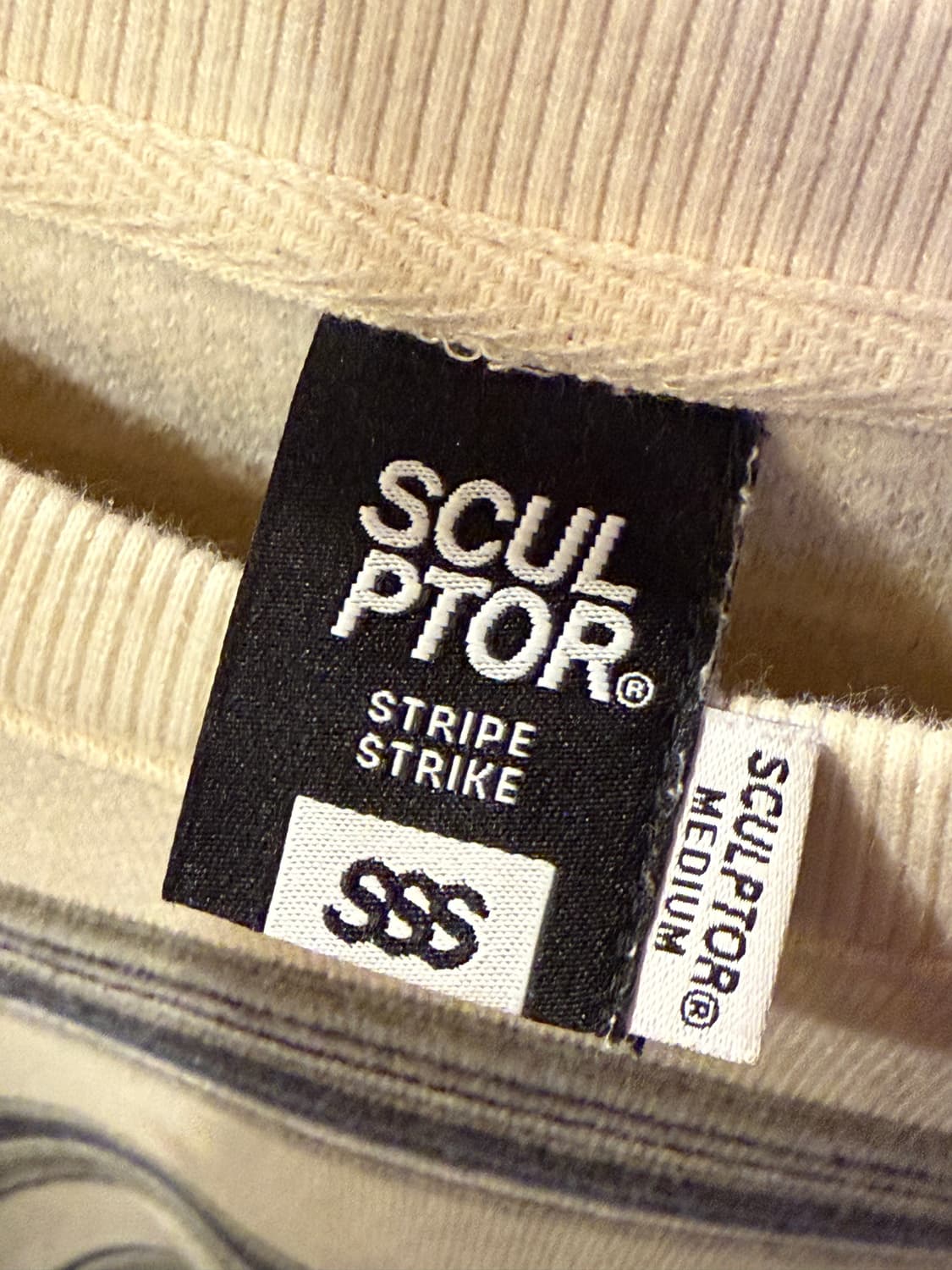 스컬프터 스트라이프 맨투맨 상품이미지2