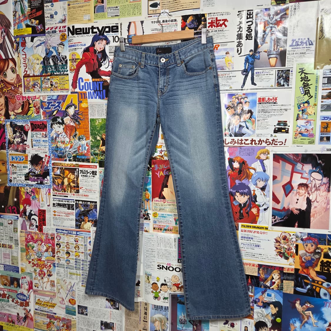 빈티지 중청 워싱 부츠컷 데님 팬츠 상품이미지5