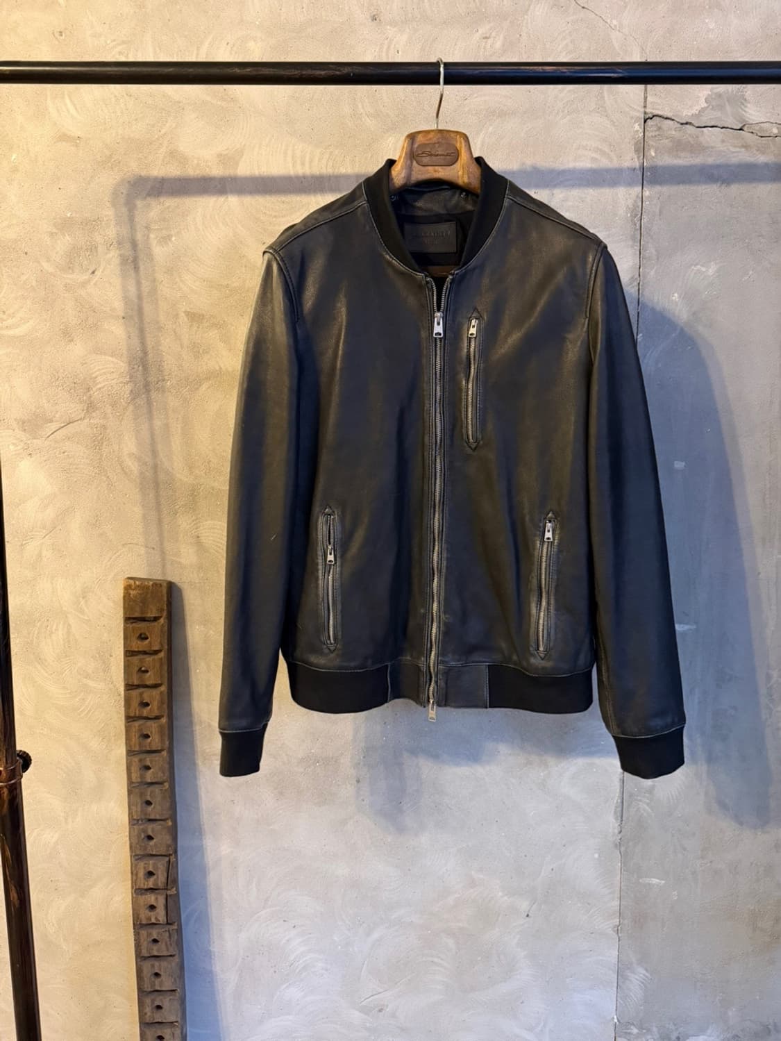 올세인츠 램스킨 클래식 블루종 100 상품이미지4