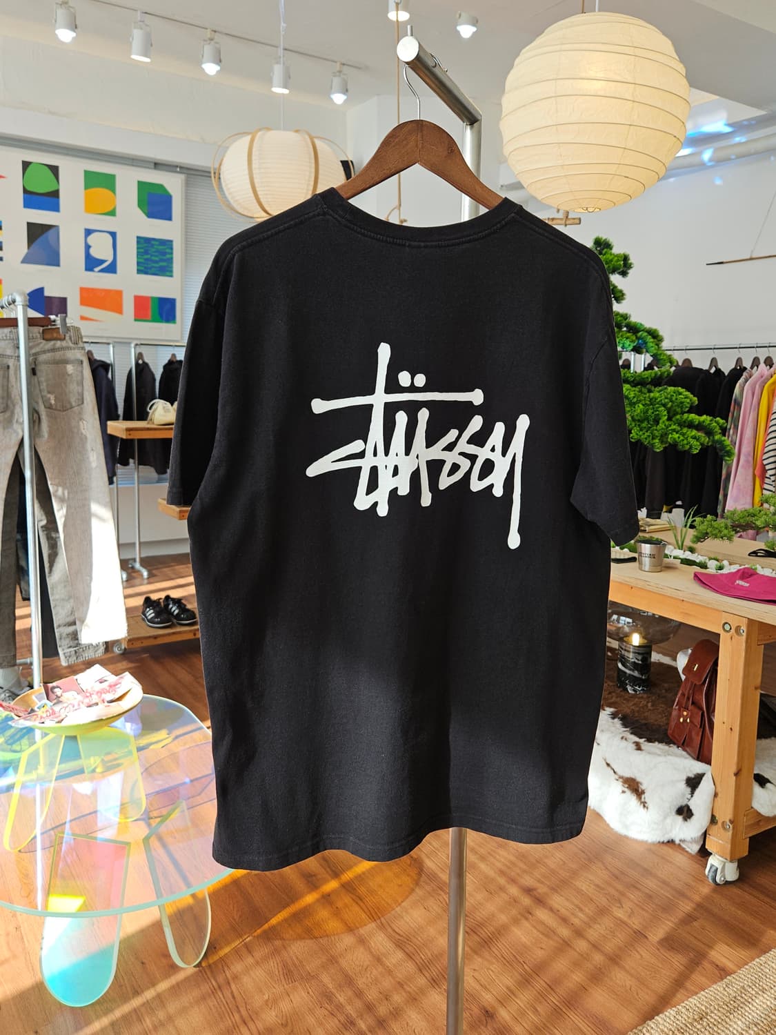 스투시 베이직 로고 티셔츠 상품이미지3